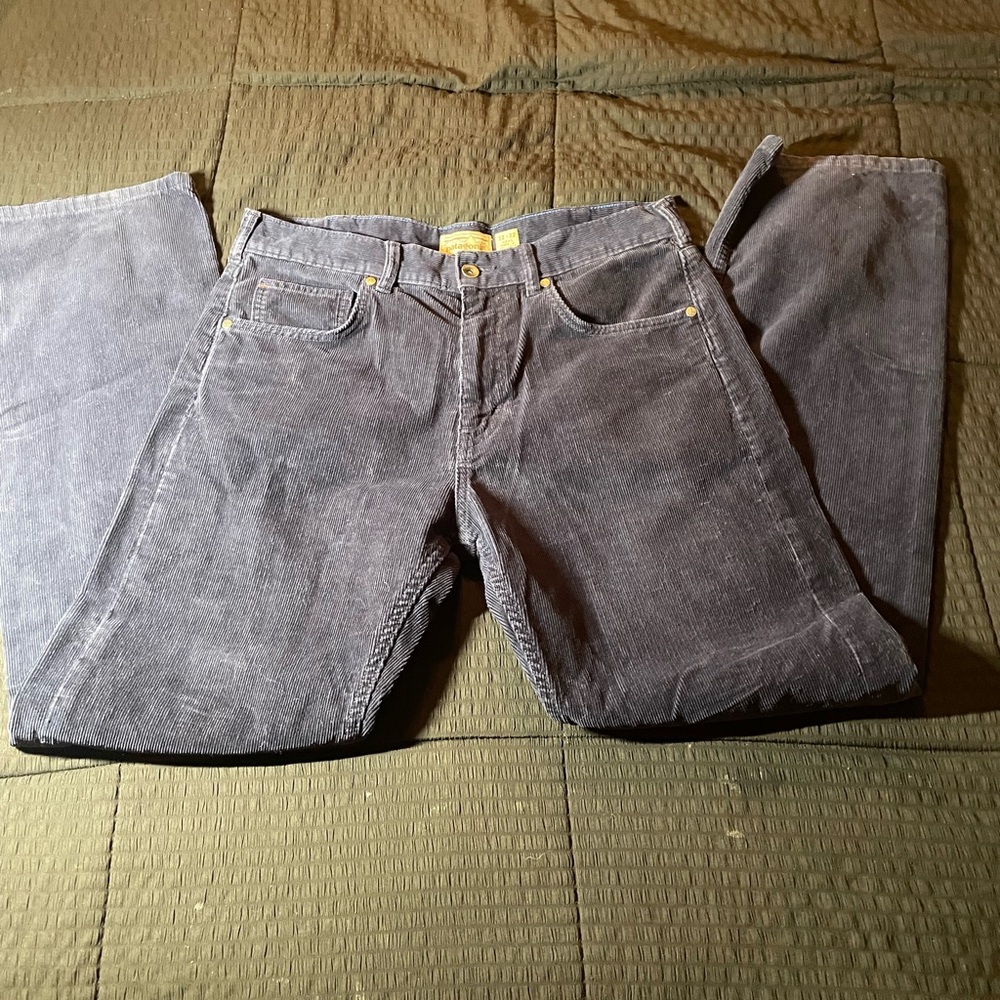 Patagonia navy blue  Corduroy Pants with Brass Button